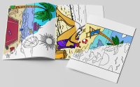 online coloring book beach